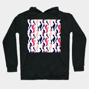 Floral Navy Pink Pattern Hoodie